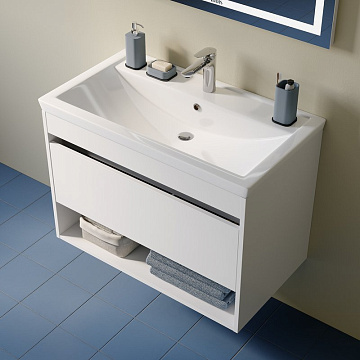 Мебельная раковина IDDIS Optima Home 407 80 глянцевая белая