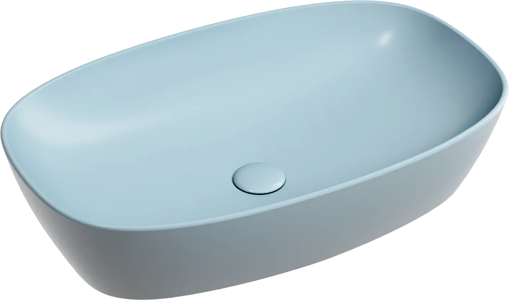 Накладная раковина Ceramicanova Element CN6049ML голубая матовая Sancos — официальный сайт