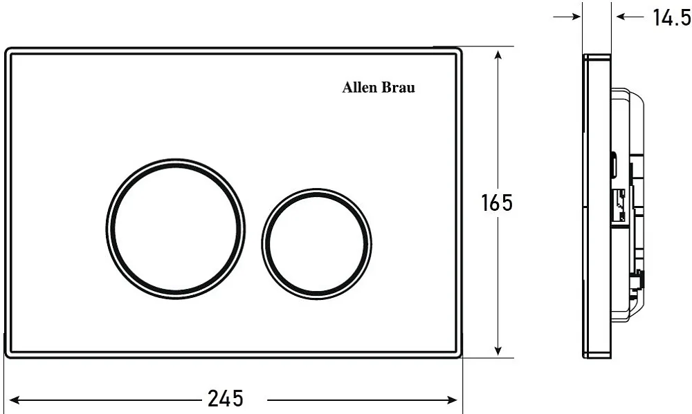 Кнопка смыва Allen Brau Priority 9.20001.00 хром Sancos — официальный сайт