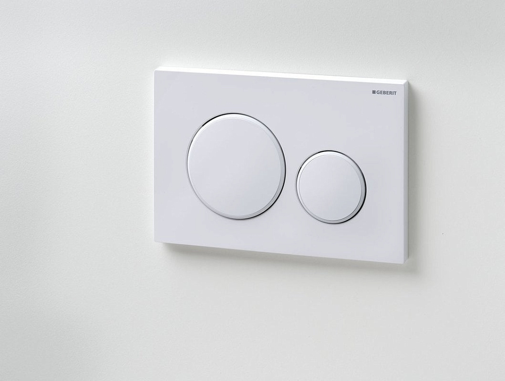 Кнопка смыва Geberit Sigma 20 115.882.01.1 белая, матовый лак