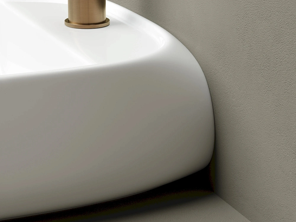Подвесная раковина для ванной комнаты Ceramicanova Fonte CN5052, белый Sancos — официальный сайт