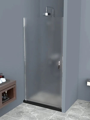 Душевая дверь в нишу BelBagno Uno B-1-85-P-Cr стекло текстурное