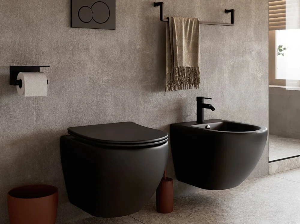 Биде подвесное Ceramicanova Metropol CN4003MB Sancos — официальный сайт