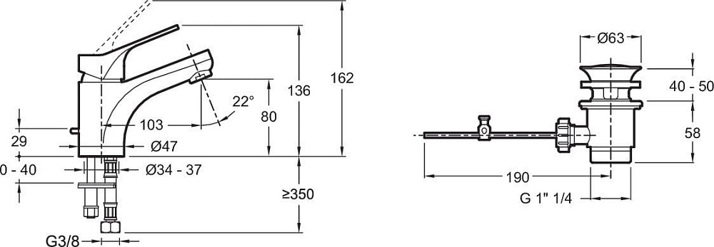 Смеситель для раковины Jacob Delafon Brive E75760-CP