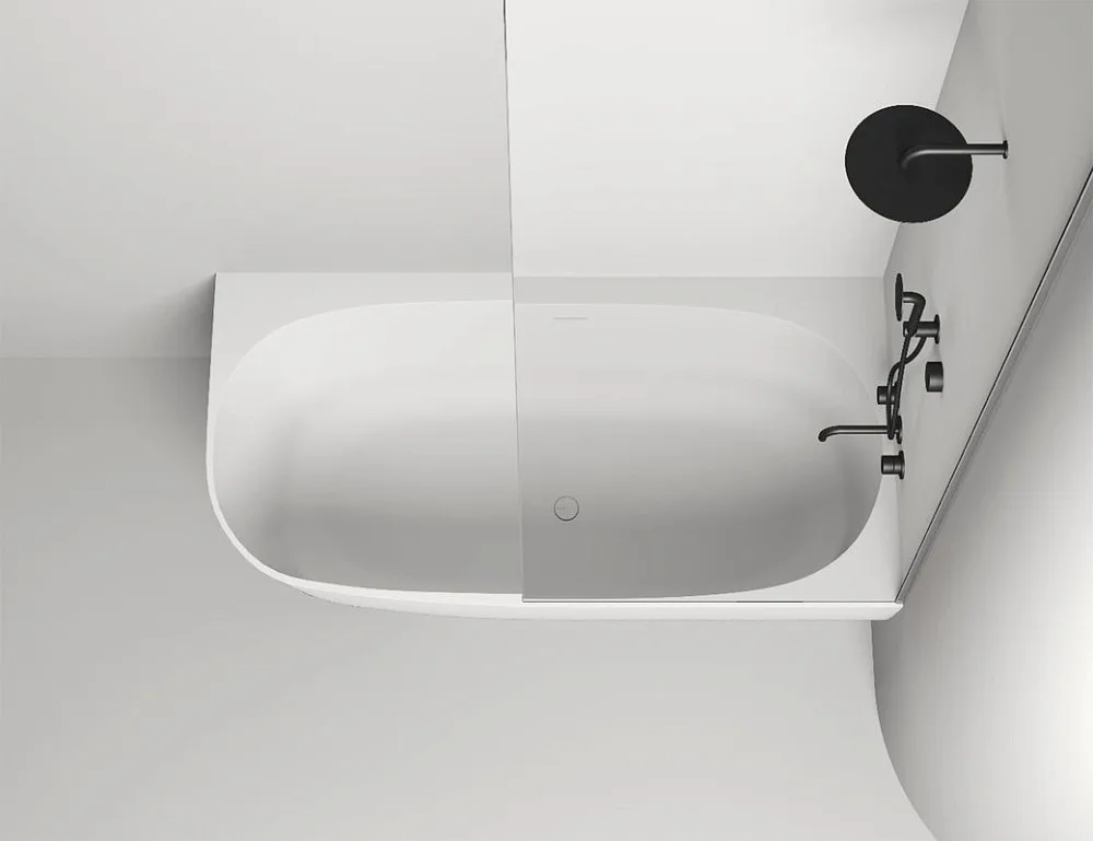 Ванна из искусственного камня Salini Sofia Corner R 170x85 см, угловая, правая, пристенная, матовая  Sancos — официальный сайт
