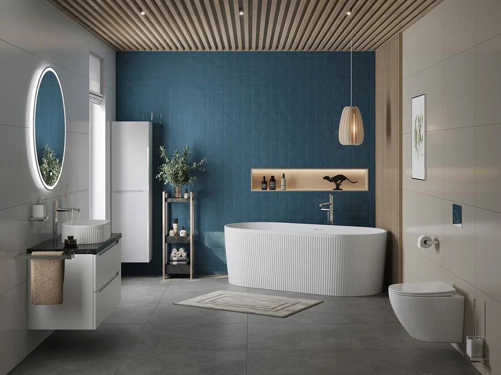 Акриловая ванна BelBagno BB411 170x80 см, отдельностоящая, белая матовая, овальная, со сливом-перели Sancos — официальный сайт