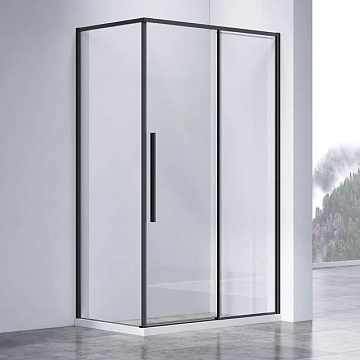 Душевой уголок Vincea Slim-N VSR-4SN9014CLB 140х90 см, профиль черный