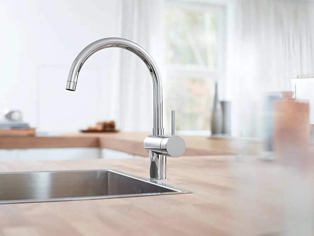 Смеситель для кухни Grohe Minta 32917000 Sancos — официальный сайт