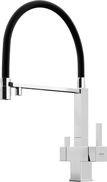 Смеситель для кухни Sancos Moro SC4006CH с гибким изливом, хром