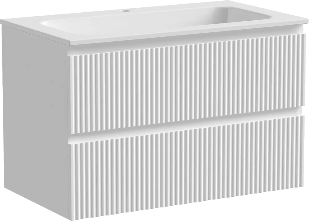 Тумба с раковиной Sancos Snob R 80 см, bianco Sancos — официальный сайт