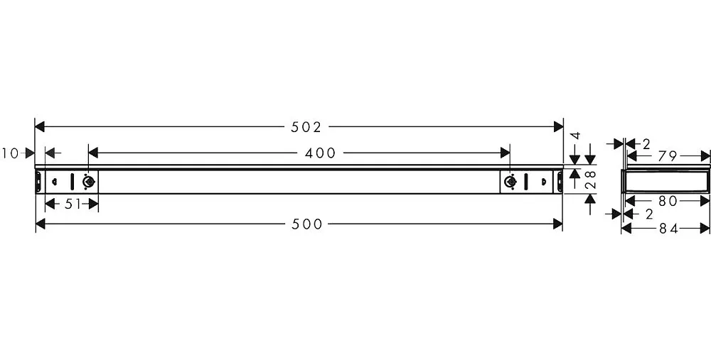 Полка Hansgrohe Rainfinity 26844700 Sancos — официальный сайт