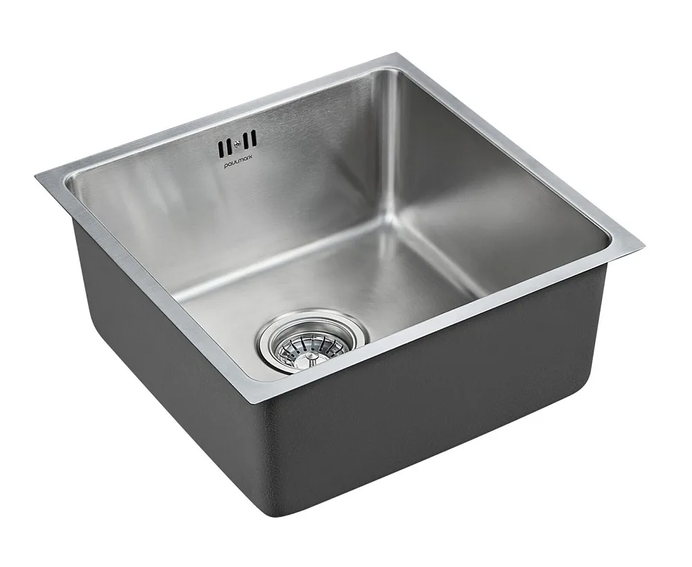 Мойка кухонная Paulmark Vista PM304444-BS, брашированная нержавеющая сталь Sancos — официальный сайт