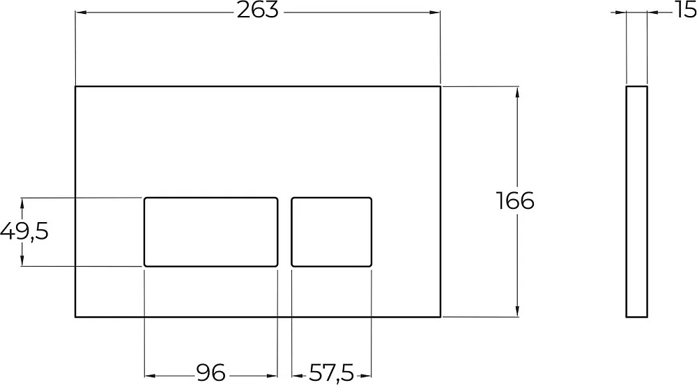 Кнопка смыва BelBagno BB040CR.MAT хром матовый Sancos — официальный сайт