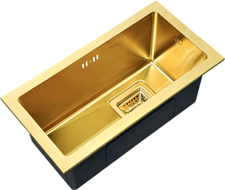 Дополнительная мойка Zorg Inox PVD SZR-2344-G BRONZE