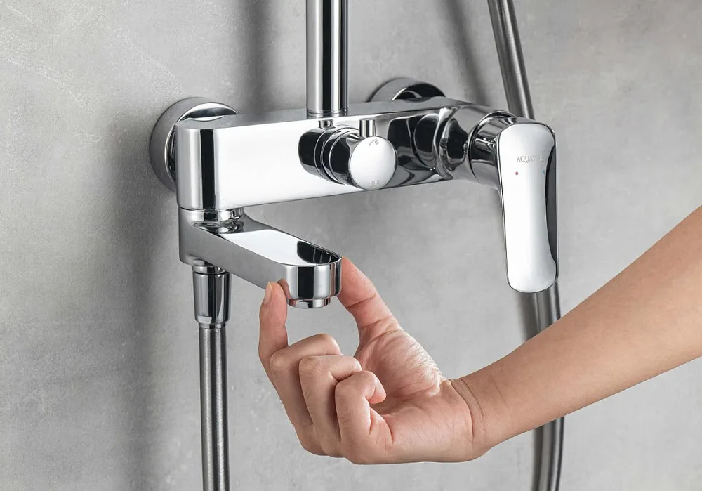 Душевая стойка AQUATEK AQ2040CR, хром Sancos — официальный сайт
