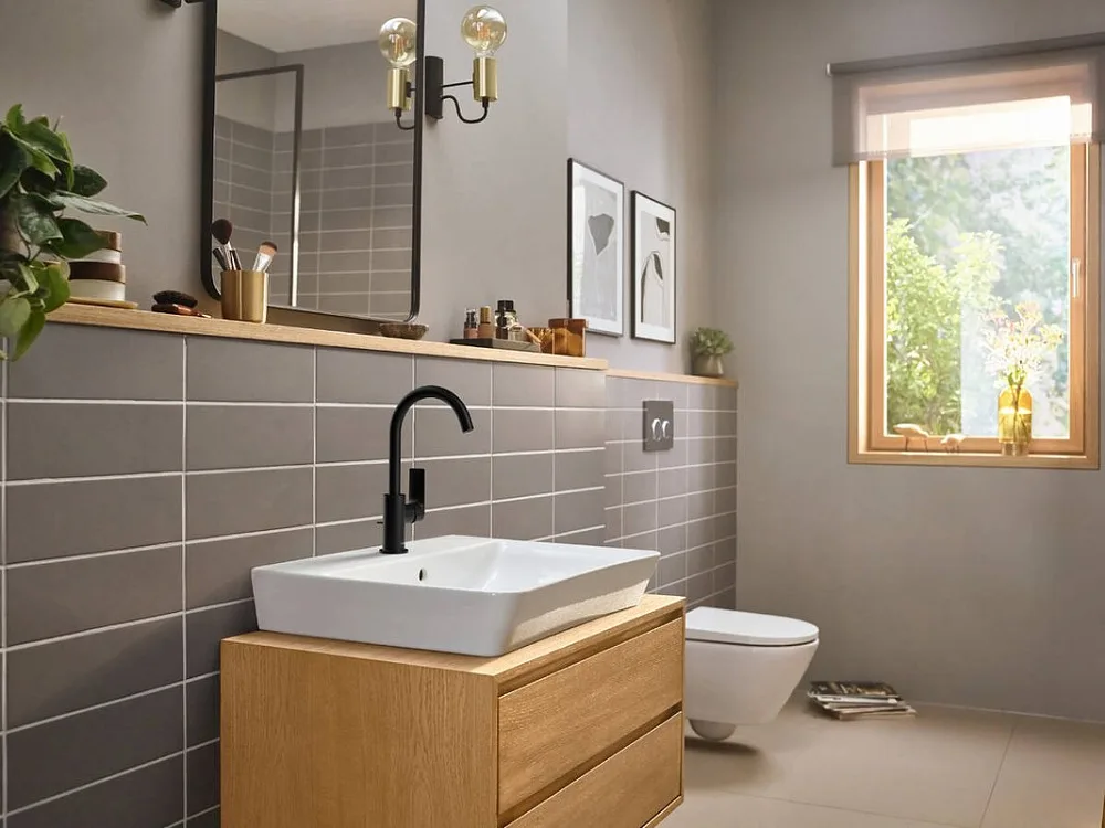 Смеситель для раковины Hansgrohe Rebris E 72576670 черный матовый Sancos — официальный сайт