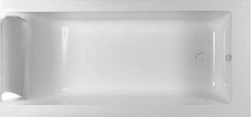 Ванна из искусственного камня Marmo Bagno Ницца 180x80 см, встраиваемая, белая, на ножках, с подголо
