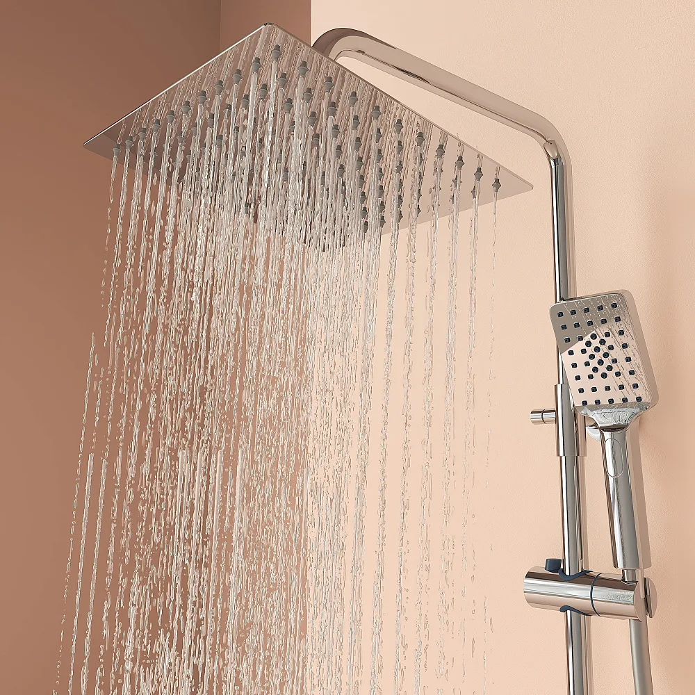 Душевая стойка Sancos Kanedo SC7100CH с термостатом, хром Sancos — официальный сайт
