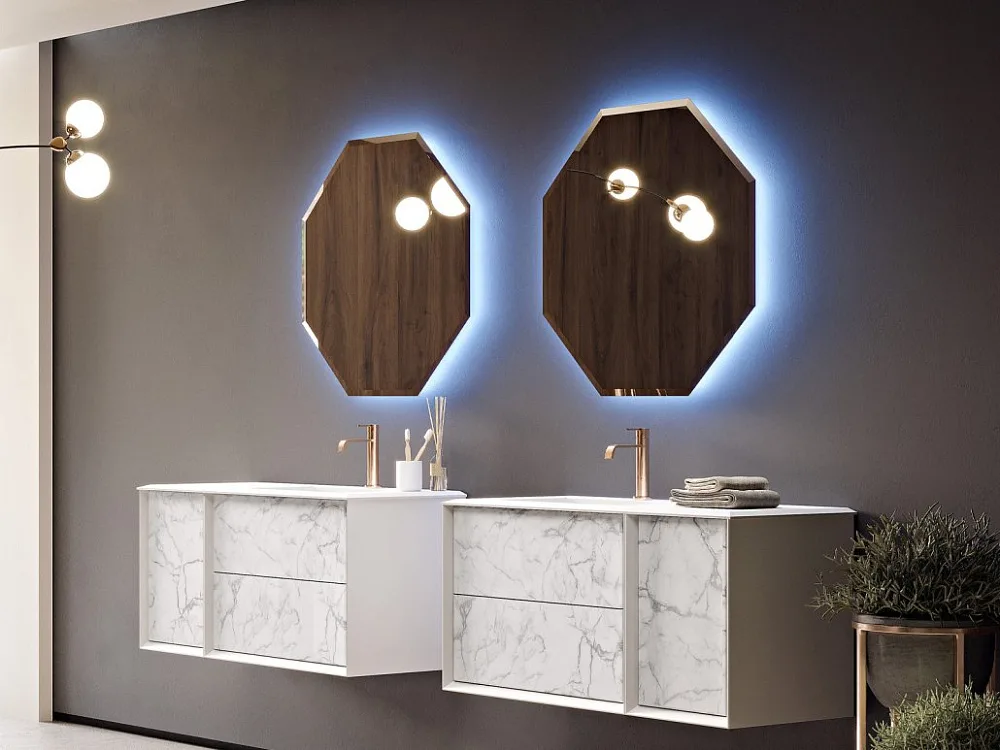 Зеркало Cezares 80x80 с LED-подсветкой Sancos — официальный сайт