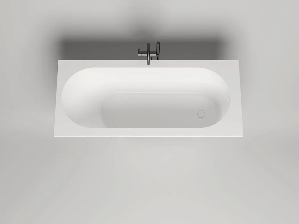 Ванна из искусственного камня Salini Ornella S-Sense 170x70 см, встраиваемая, матовая белая, на ножк Sancos — официальный сайт