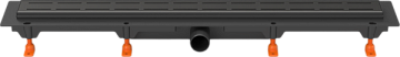Душевой трап (лоток) MCH Chudej Line CH650LC, 65 см, матовый черный