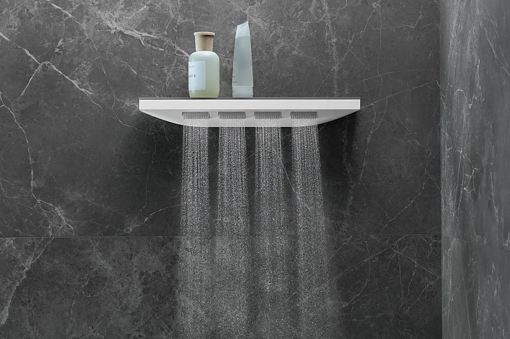 Верхний душ Hansgrohe Rainfinity 26243700 Sancos — официальный сайт