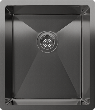 Мойка кухонная Rivelato Rinox 3844 UN PVD black