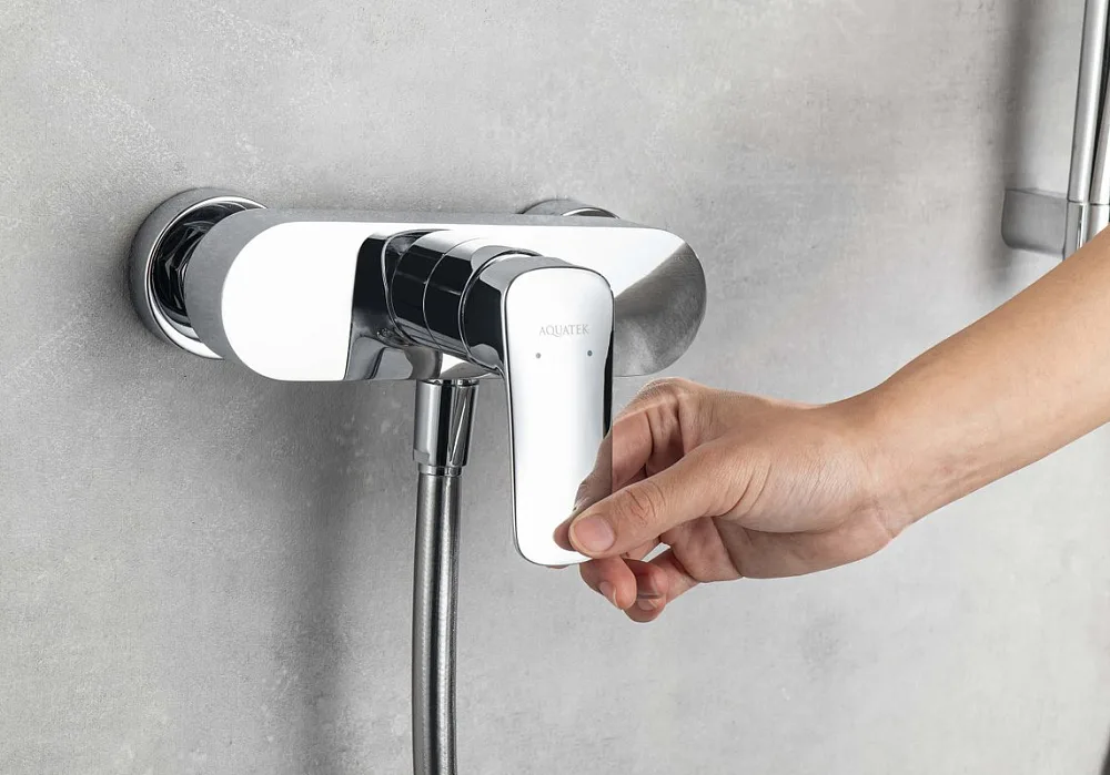 Смеситель для душа AQUATEK Вега AQ1060CR хром Sancos — официальный сайт