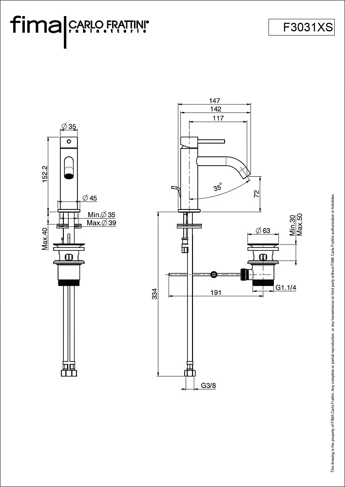 Смеситель для раковины Fima Carlo Frattini Spillo Up F3031XSOR золото Sancos — официальный сайт