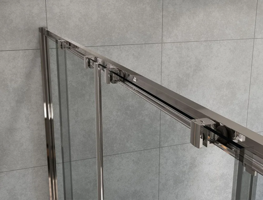 Душевая дверь Vincea Garda VDS-1G2170CLG, 1700, брашированное золото, стекло прозрачное Sancos — официальный сайт