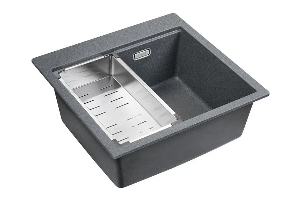 Мойка кухонная Emar Quartz EMQ-1520.Q Антрацит Sancos — официальный сайт
