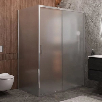 Душевой уголок Cezares Molveno AH 11 150+90 P Cr 150х90 см, профиль хром, стекло рифленое