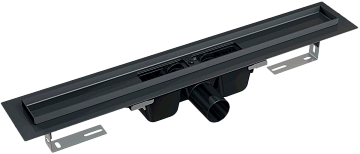 Душевой трап (лоток) AlcaPlast APZ1Black APZ1BLACK-1150, 115 см