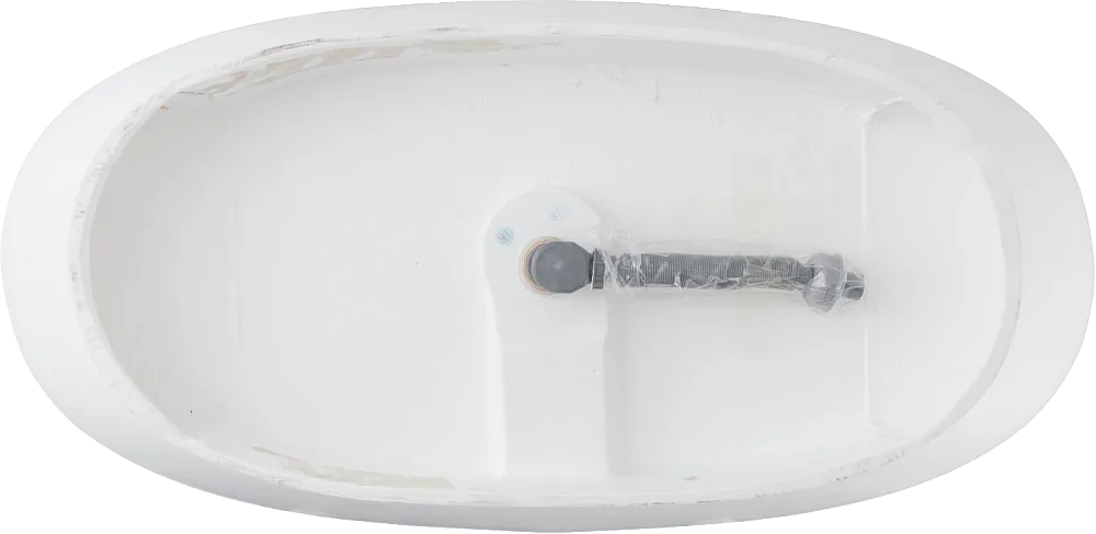 Ванна из искусственного камня Allen Brau Krion Oval 170x80 см, отдельностоящая, матовая белая, оваль Sancos — официальный сайт