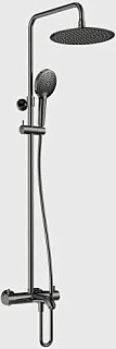 Душевая стойка AQUAme Siena AQM8008GM, вороненая сталь