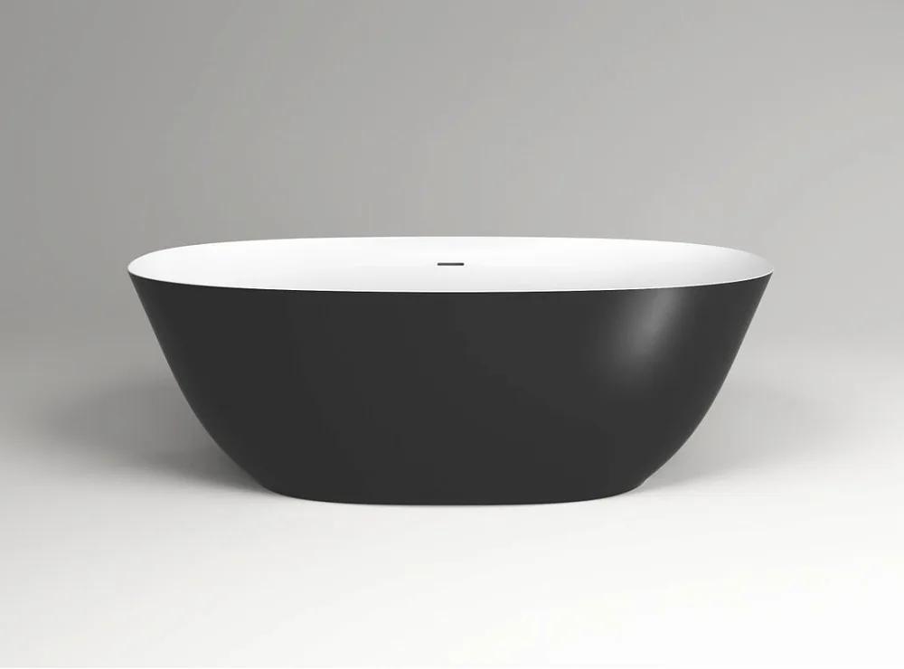 Ванна из искусственного камня Plumberia Selection Veloma 170x75 см, отдельностоящая, биколор матовый Sancos — официальный сайт