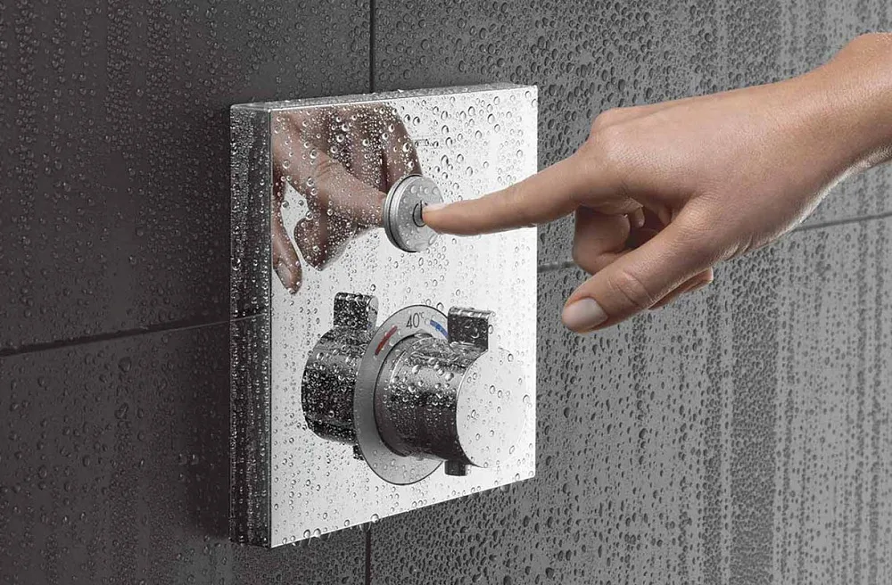 Термостатический смеситель встраиваемый Hansgrohe ShowerSelect 15762000, для душа, хром Sancos — официальный сайт