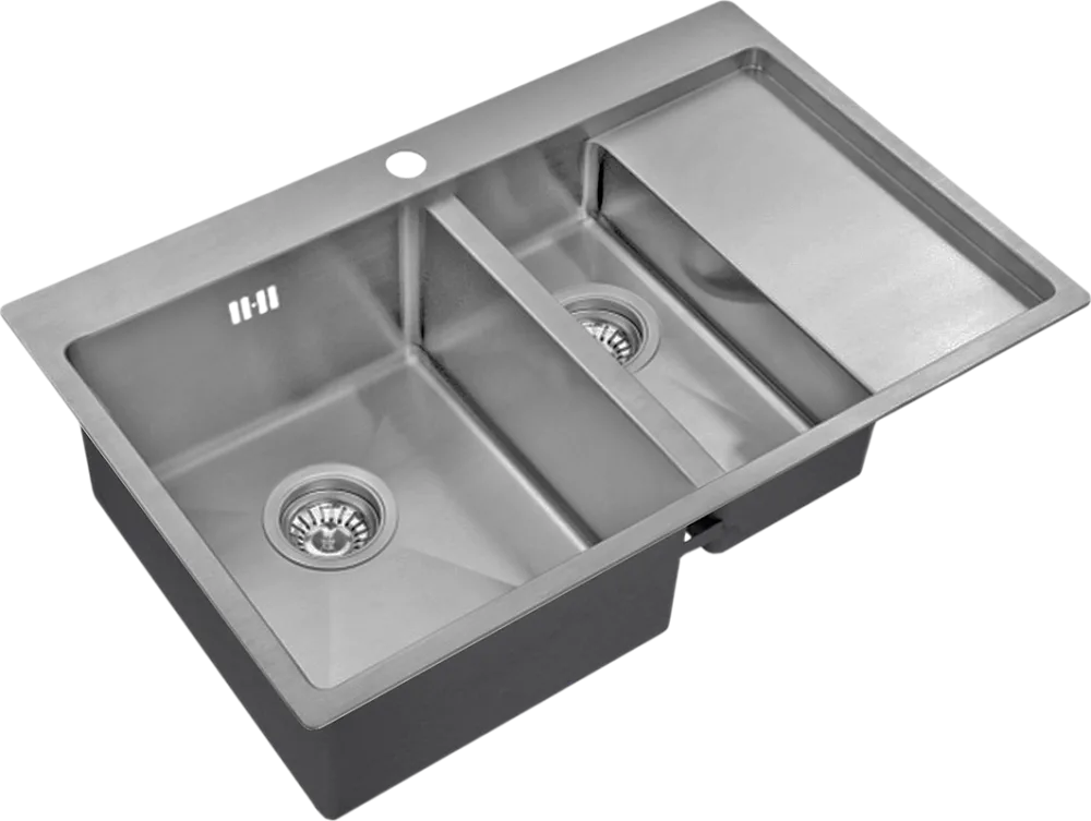 Мойка кухонная Zorg Inox R 5178-2-L Sancos — официальный сайт
