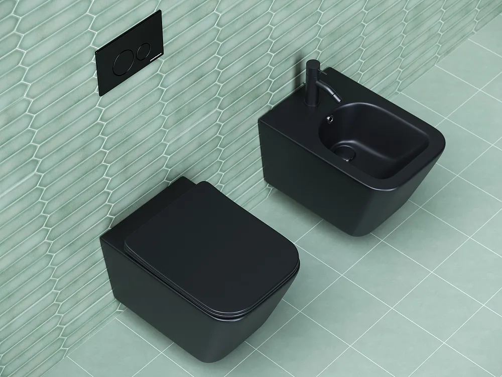 Биде подвесное Ceramicanova Metric CN3008MB Sancos — официальный сайт