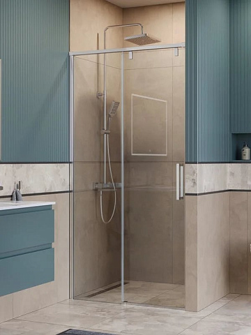 Душевая дверь в нишу BelBagno Soft Close-1 BF-1-100-C-Cr профиль хром