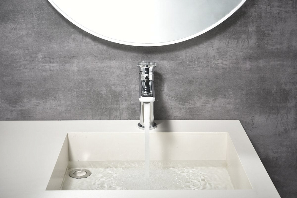 Смеситель для раковины Black&White Gravity 7107C chrome