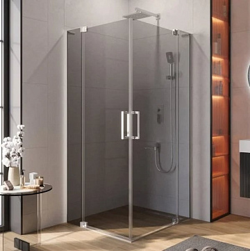 Душевой уголок Cezares Slider A 2 90/100 Grigio Cr профиль хром, стекло серое