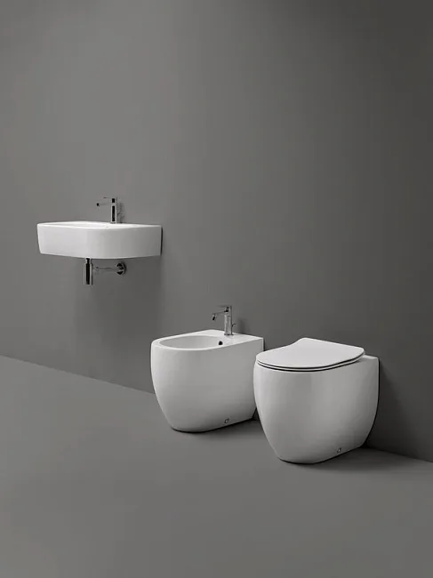 Унитаз приставной напольный Kerasan Flo 311801 Sancos — Оригинал