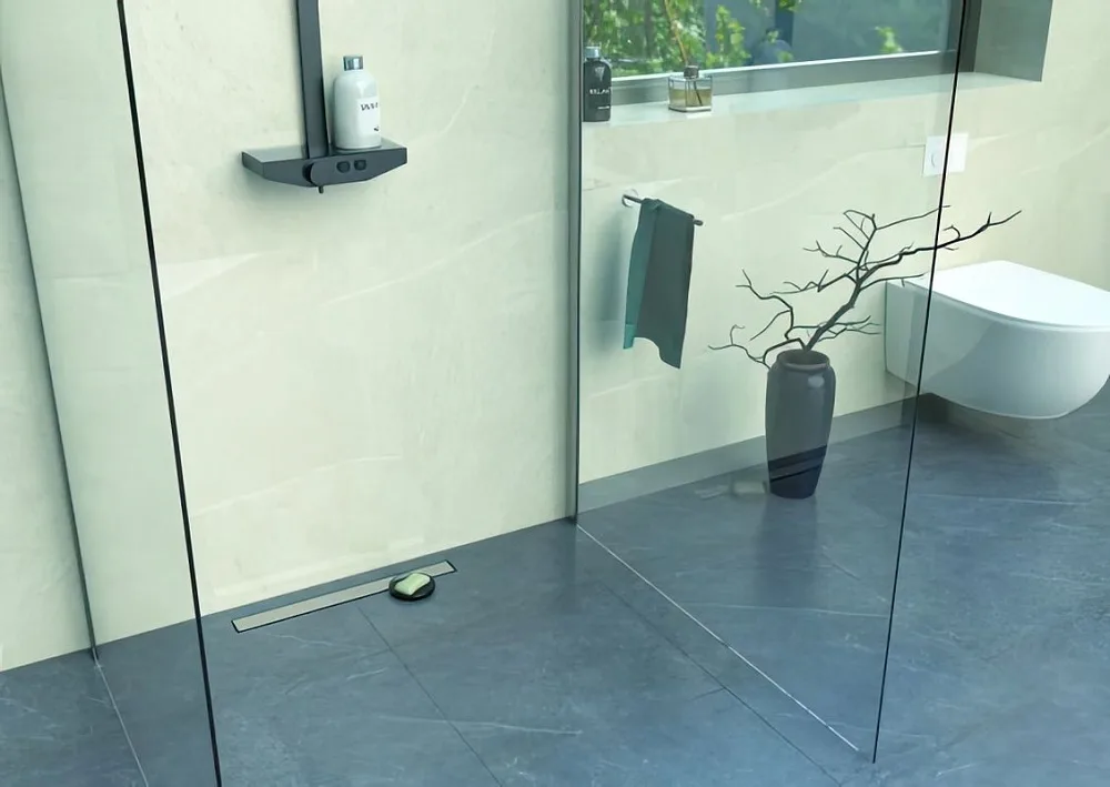 Душевой трап (лоток) Pestan Confluo Frameless Line 950, матовый хром Sancos — официальный сайт