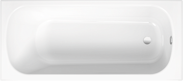 Стальная ванна Bette Form 180x80 см, встраиваемая, белая, с антискользящим покры