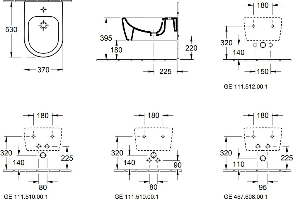 Биде подвесное Villeroy & Boch Avento 54050001 alpin Sancos — официальный сайт