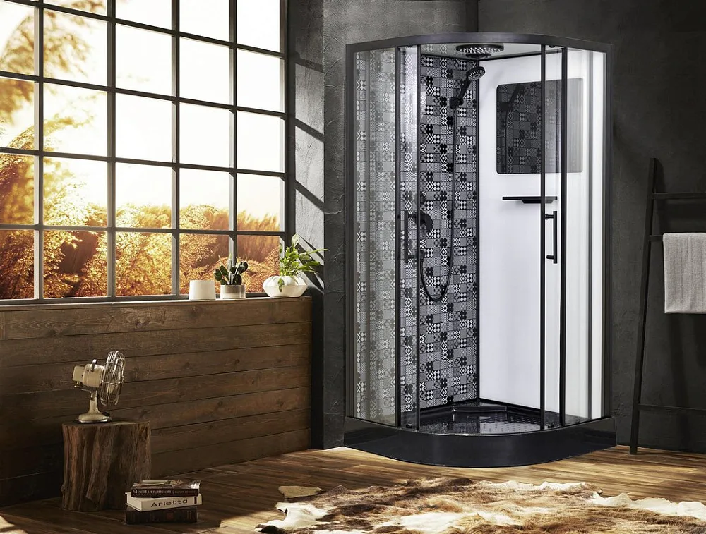 Душевая кабина Esbano Negro ESKBB100CR Sancos — официальный сайт