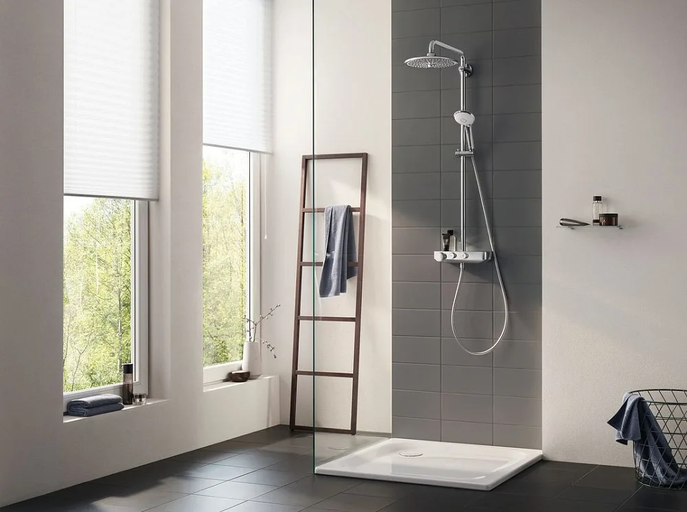 Душевая стойка Grohe Euphoria SmartControl 260 Mono 26509000, с термостатом Sancos — официальный сайт