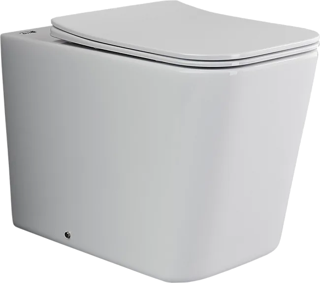 Унитаз приставной напольный Ceramicanova Cubic Rimless CN1809 Sancos — Оригинал