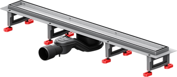 Душевой трап (лоток) AM.PM MasterFlow Tile 70 см, сталь матовая